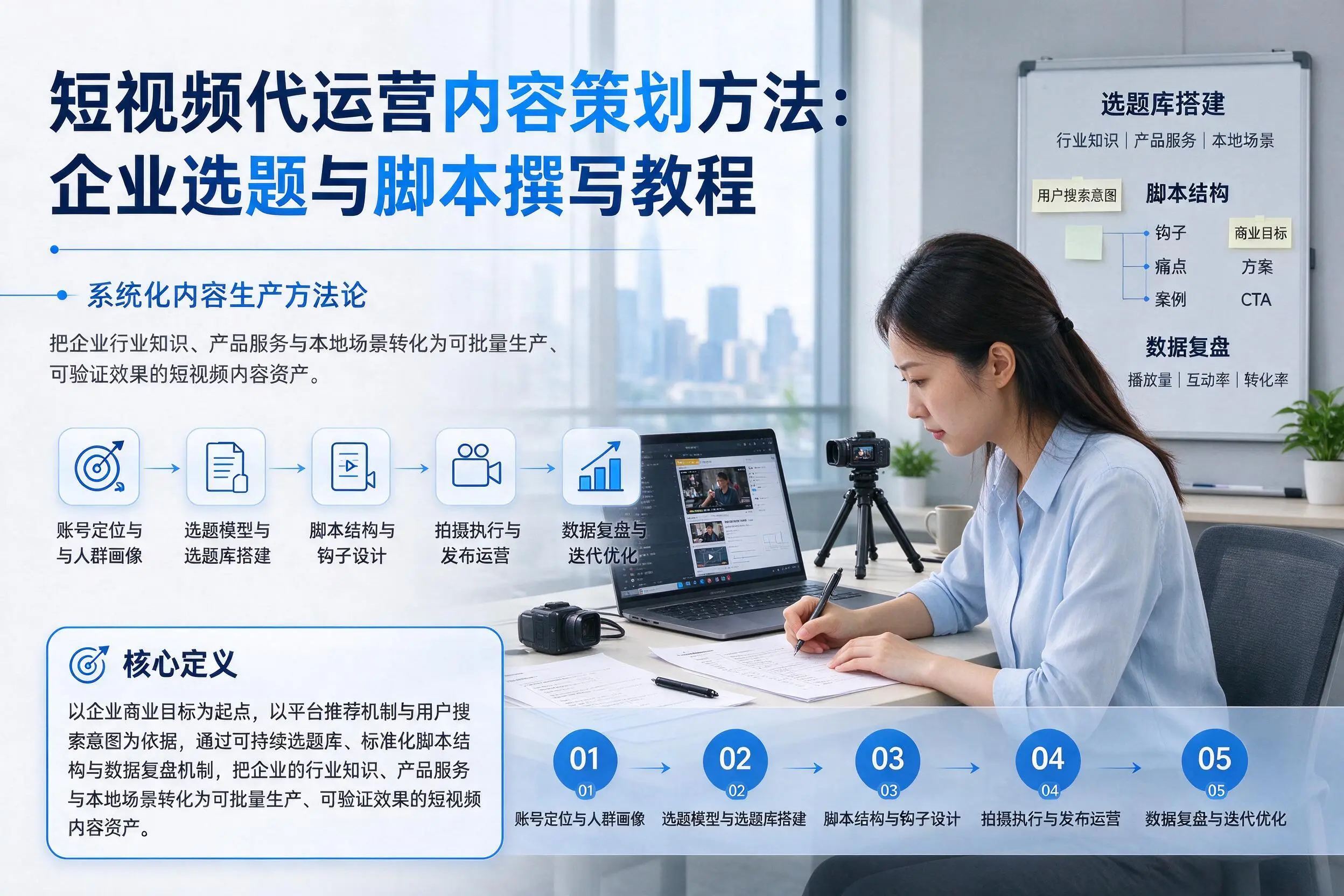 短视频代运营内容策划方法：福州企业选题与脚本撰写教程