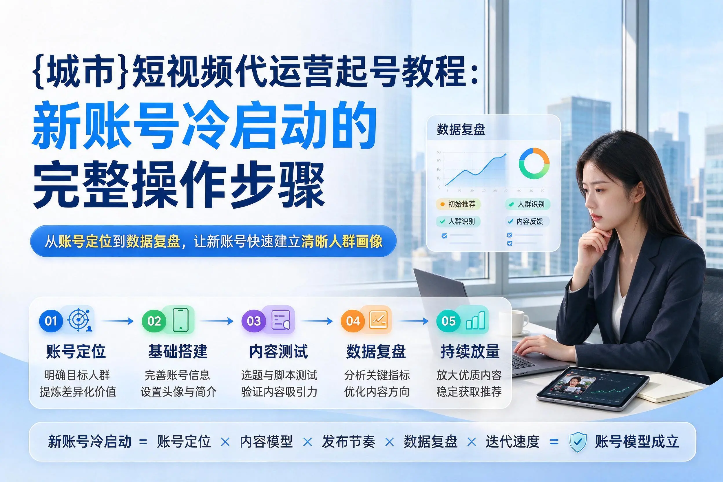 福州短视频代运营起号教程：新账号冷启动的完整操作步骤