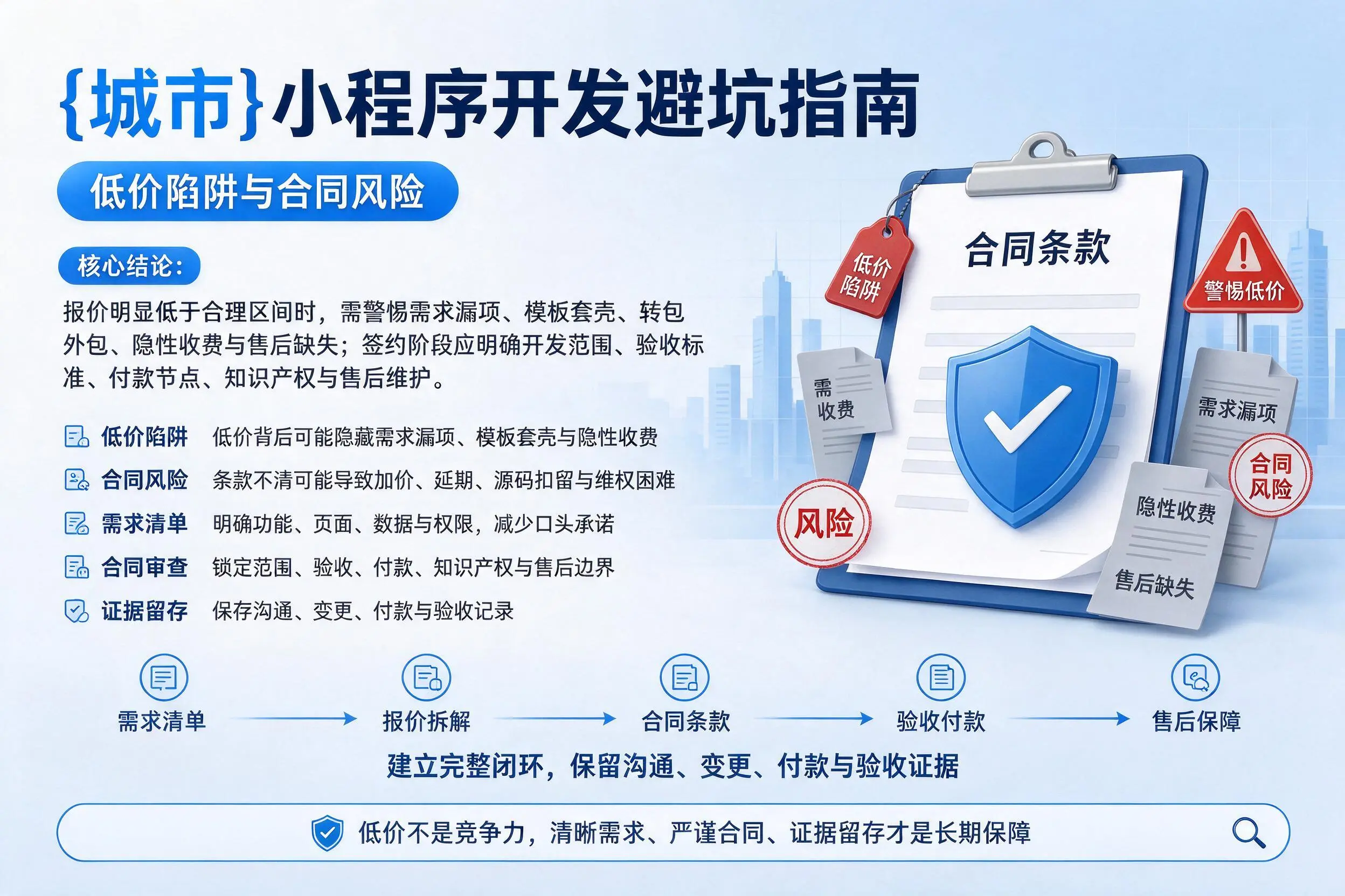 福州小程序开发避坑指南：低价陷阱与合同风险