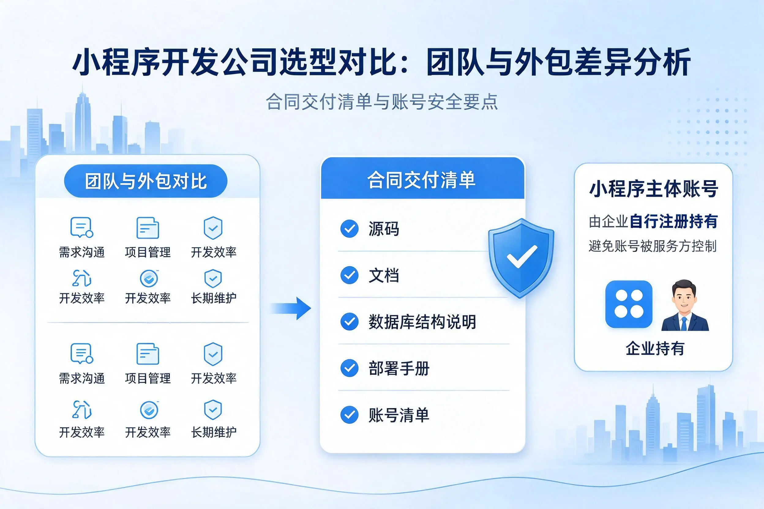 福州小程序开发公司选型对比:团队与外包差异分析