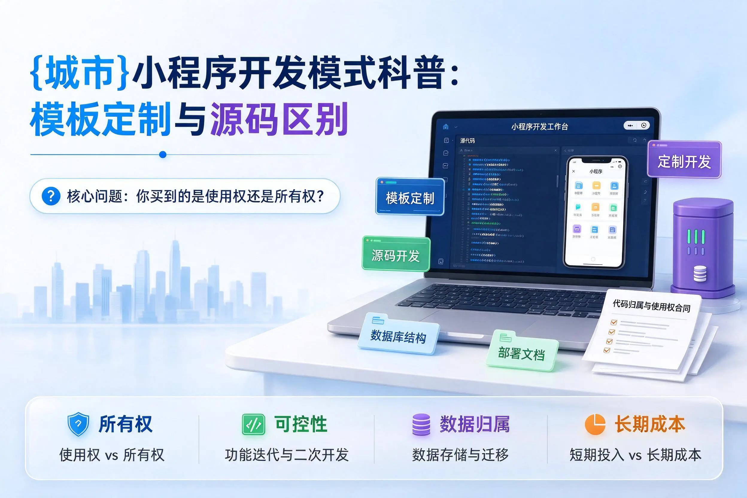 福州小程序开发模式科普：模板定制与源码区别