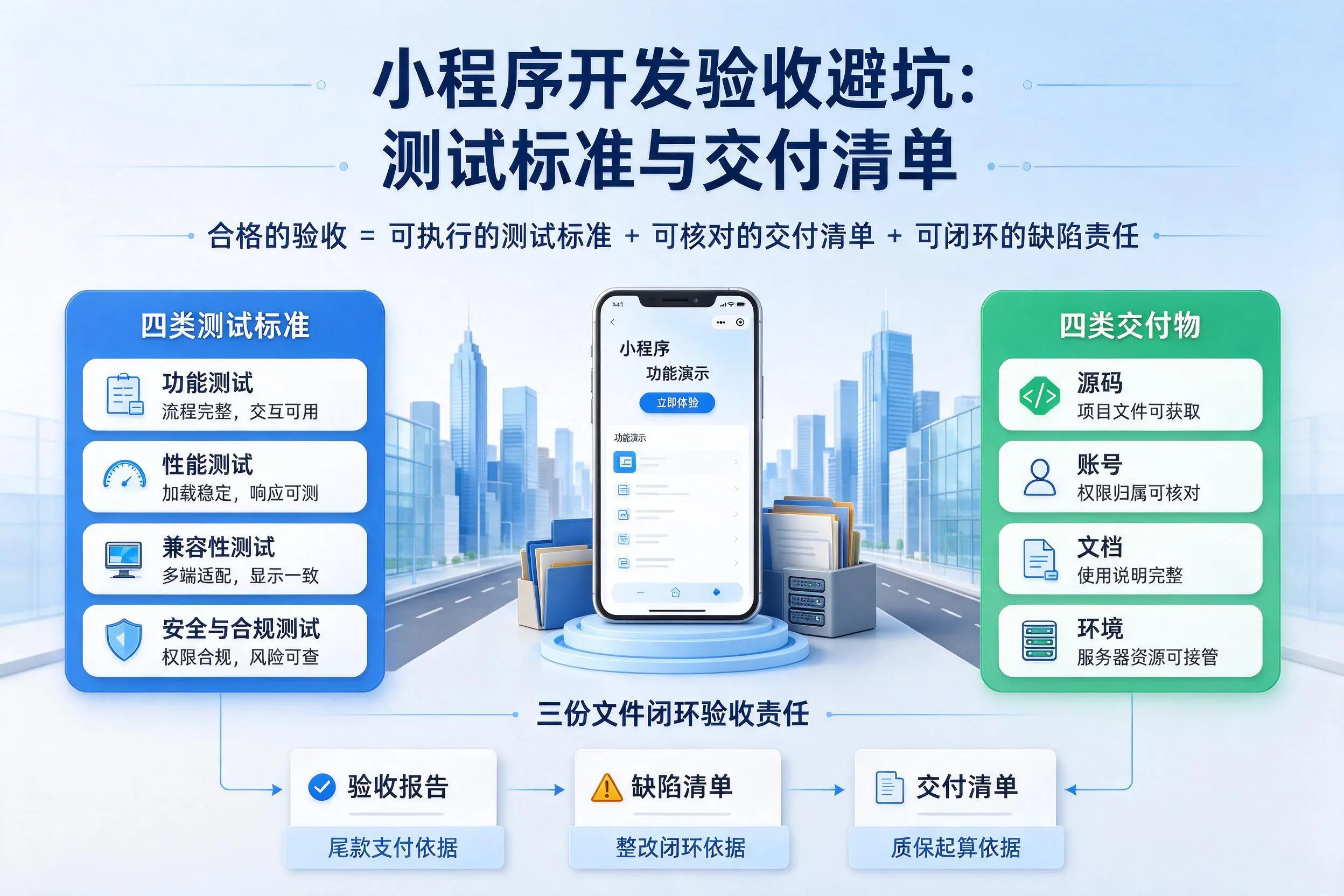 福州小程序开发验收避坑：测试标准与交付清单
