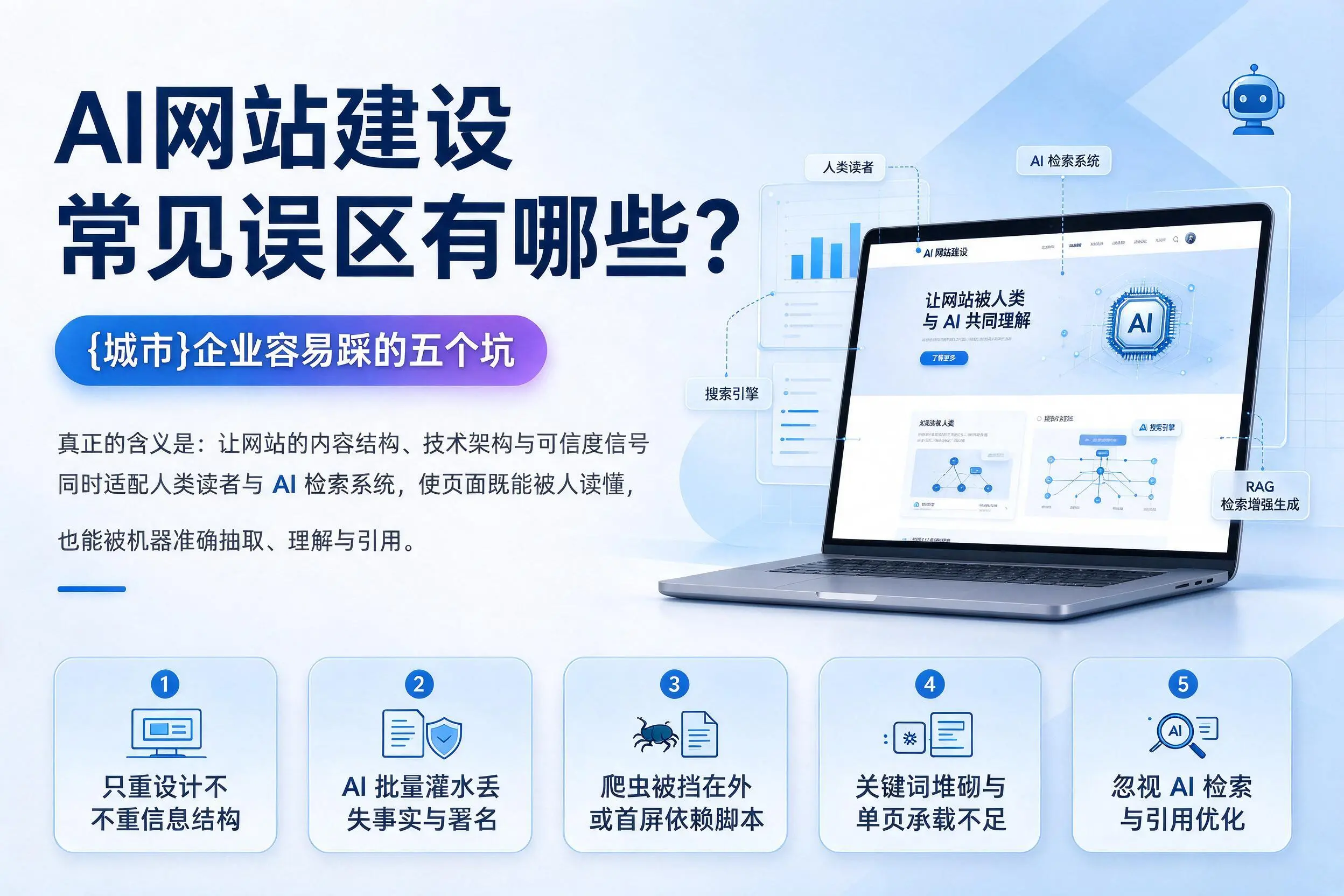 AI网站建设常见误区有哪些？福州企业容易踩的五个坑