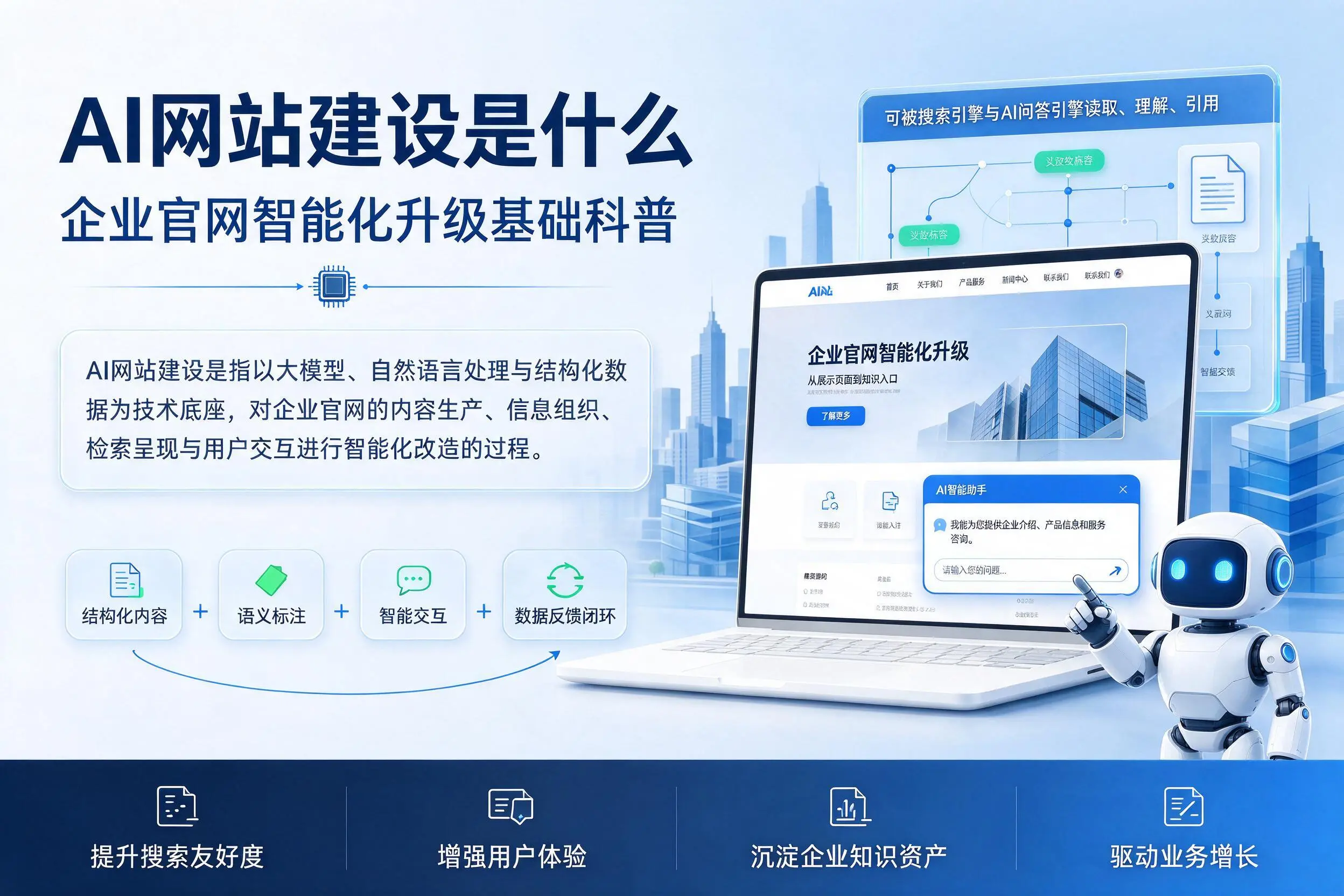 AI网站建设是什么:福州企业官网智能化升级基础科普