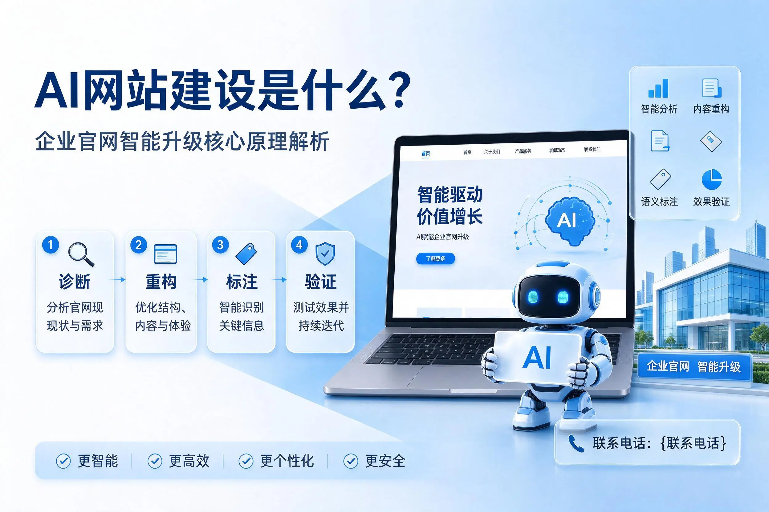 AI网站建设是什么?福州企业官网智能升级核心原理解析