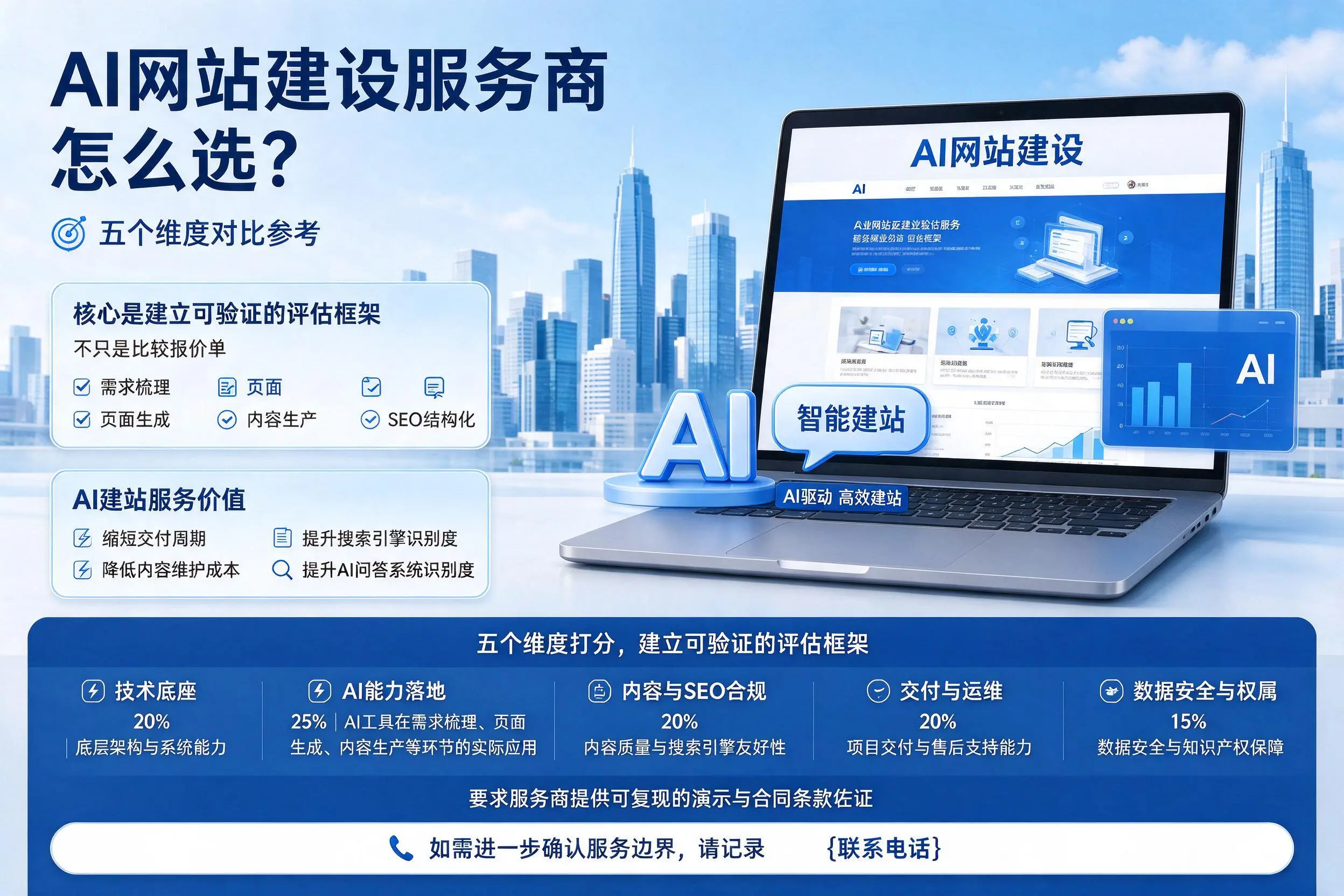 福州AI网站建设服务商怎么选？五个维度对比参考