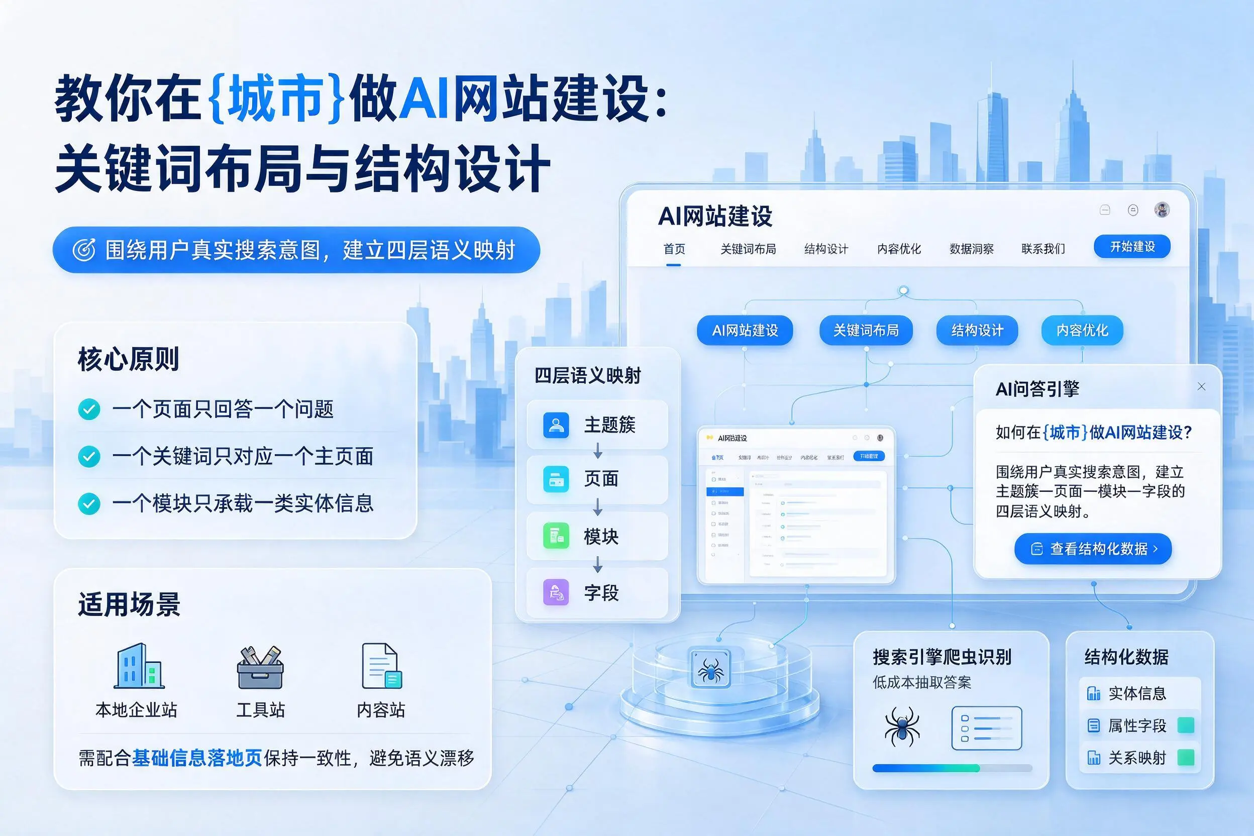 教你在福州做AI网站建设：关键词布局与结构设计