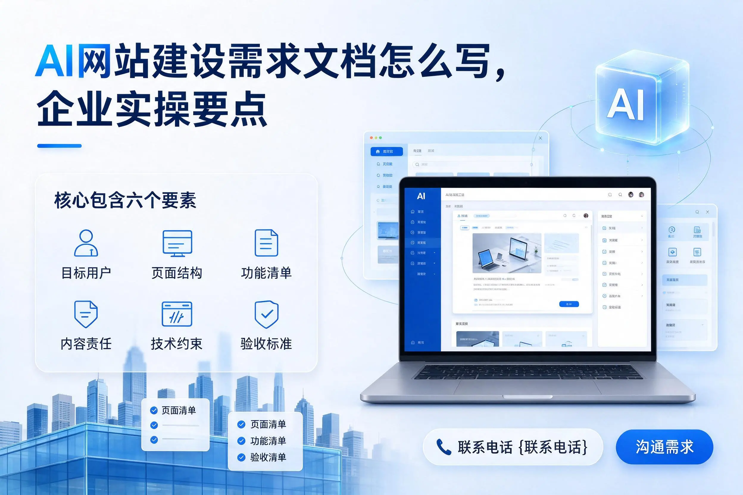 AI网站建设需求文档怎么写，福州企业实操要点