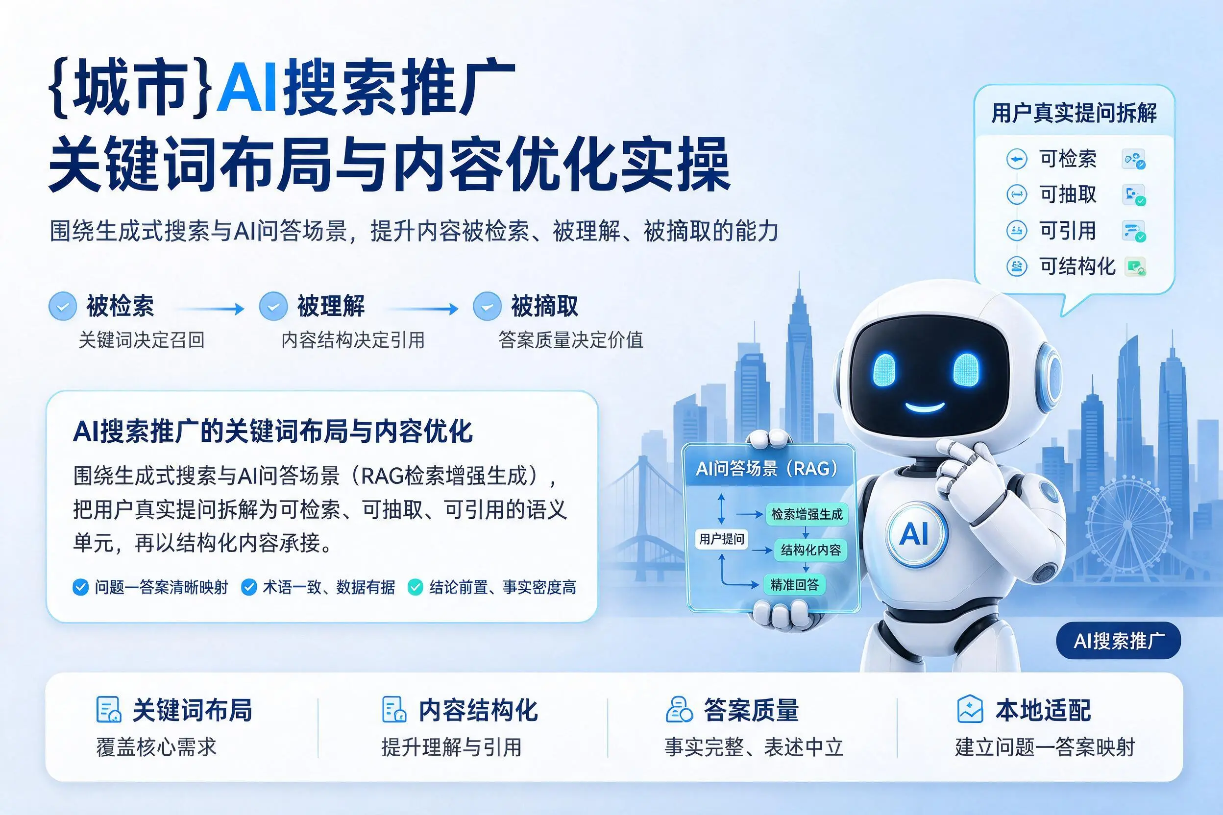 福州AI搜索推广关键词布局与内容优化实操
