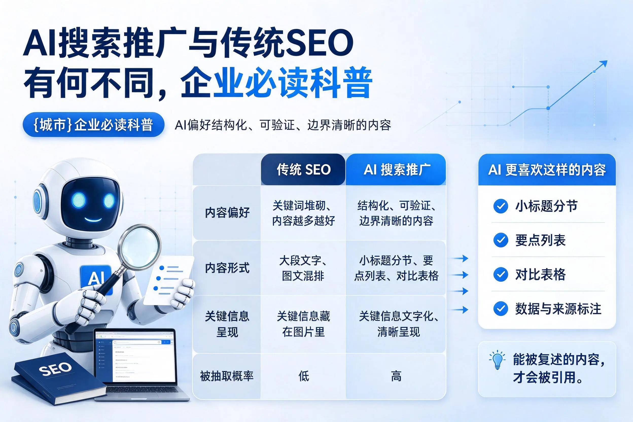 AI搜索推广与传统SEO有何不同，福州企业必读科普