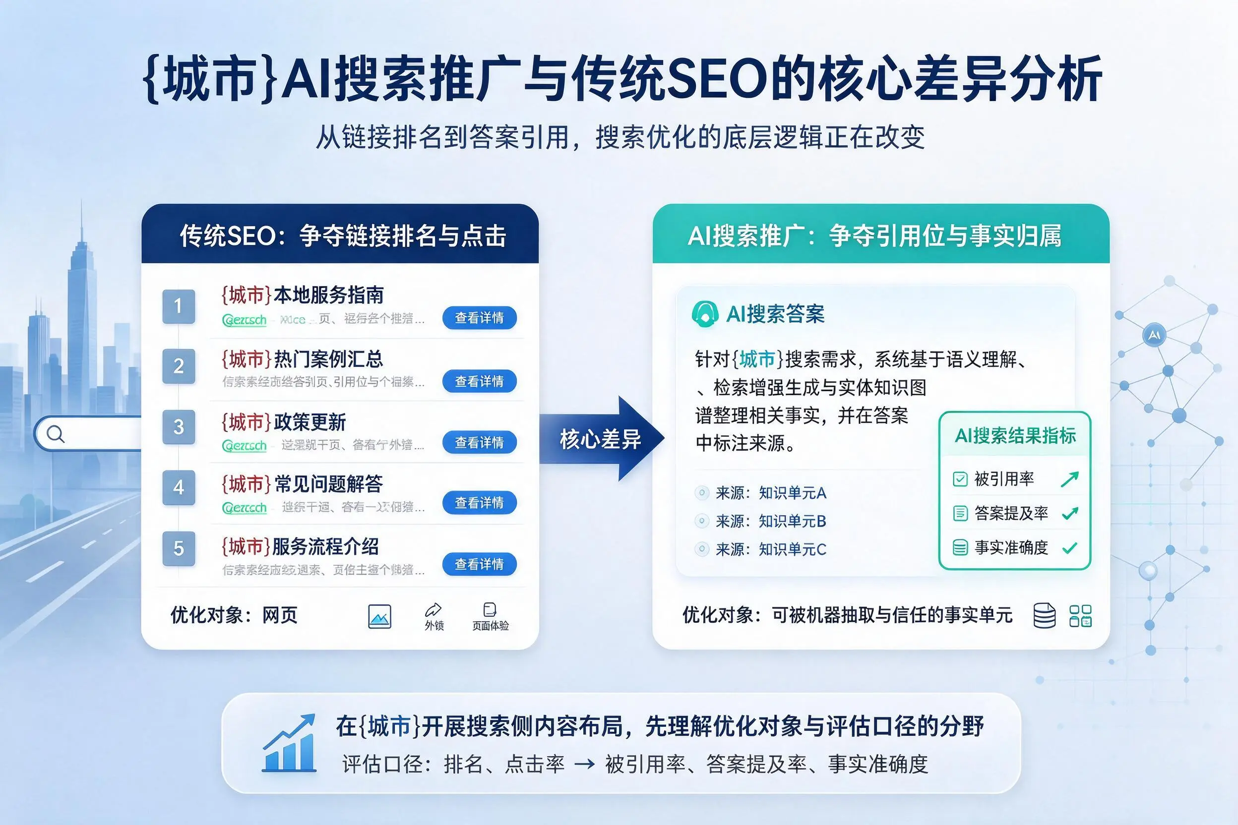 福州AI搜索推广与传统SEO的核心差异分析